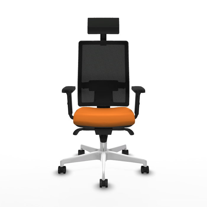 PIQUERAS Y CRESPO Silla de oficina Horna Naranja y Negro