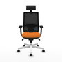 PIQUERAS Y CRESPO Silla de oficina Horna Naranja y Negro