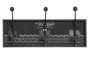 DKD Home Decor Perchero Pared Colonial Negro Metal y MDF 45 x 8 x 22 cm (2 Unidades)