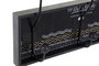 DKD Home Decor Perchero Pared Colonial Negro Metal y MDF 45 x 8 x 22 cm (2 Unidades)