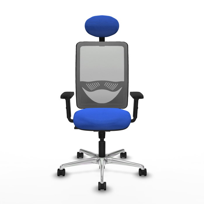 PIQUERAS Y CRESPO Silla de oficina Zulema Azul y Gris PIQUERAS Y CRESPO Silla de oficina Zulema Azul y Gris