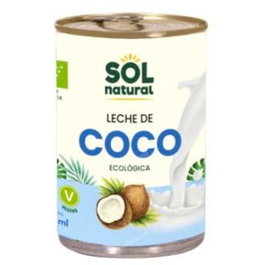 SOLNATURAL Leche de Coco Para Cocinar Bio 400ml