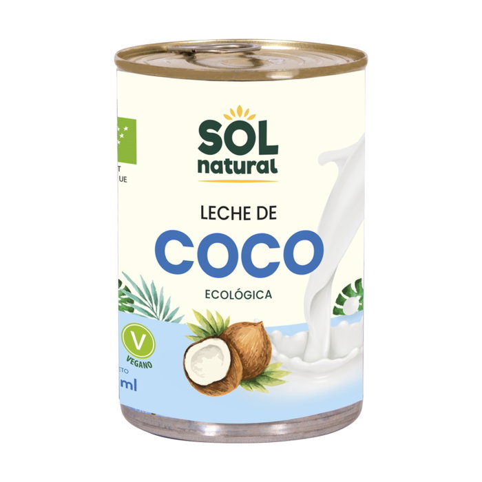 Sol Natural Leche de Coco Bio Lata 400ml para Cocinar Sol Natural Leche de Coco Bio Lata 400ml para Cocinar