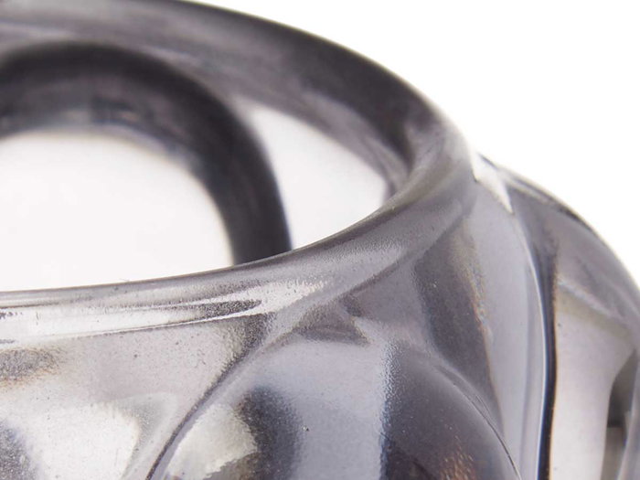 Giftdecor Portavelas Bola Pequeño Gris 8.4x9x8.4 cm Cristal (Set de 12)