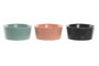 DKD Home Decor Set de Aperitivo de 4 Piezas en Bambú y Porcelana Multicolor/Natural
