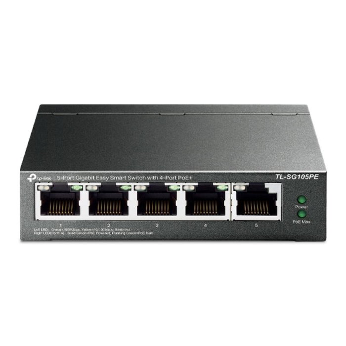 TP-Link TL-SG105PE Switch Gigabit de 5 puertos con 4 puertos PoE+