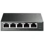 TP-Link Switch TL-SG105PE V2 5 Puertos Gigabit RJ45 10/100/1000 Mbps, 4 Puertos PoE+ con 65W Total, Carcasa Metálica, Gestión Web y Plug & Play