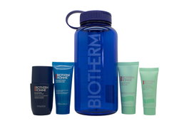 Biotherm Power Drop Set con Roll on, Limpiador, Gel de Ducha, Advanced Gel y Botella de Agua