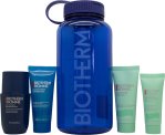 Biotherm Power Drop Set con Roll on, Limpiador, Gel de Ducha, Advanced Gel y Botella de Agua