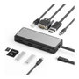 ALOGIC Fusion Pro TOUR Dock USB-C 8-en-1 Gris