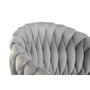 DKD Home Decor Taburete de Poliéster y Metal Gris y Negro