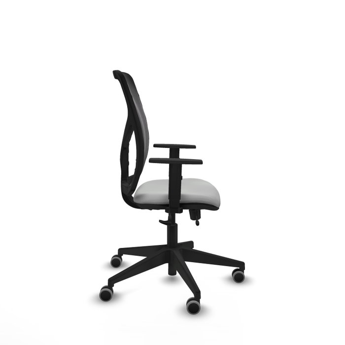 PIQUERAS Y CRESPO Silla de oficina Motilla Gris claro con malla negra