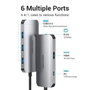 Vention Docking USB Tipo-C TOHHB con HDMI 4K, 3xUSB 3.0, RJ45 y PD 100W - Gris