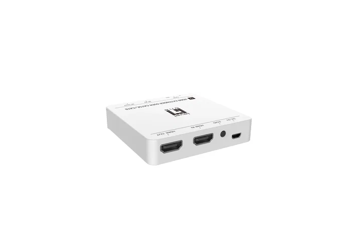 LevelOne HVE-9007 Extensor HDMI sobre Cat5e/Cat6 Kit Transmisor y Receptor 4K UHD 3840x2160 60Hz Hasta 70 Metros con IR y HDCP