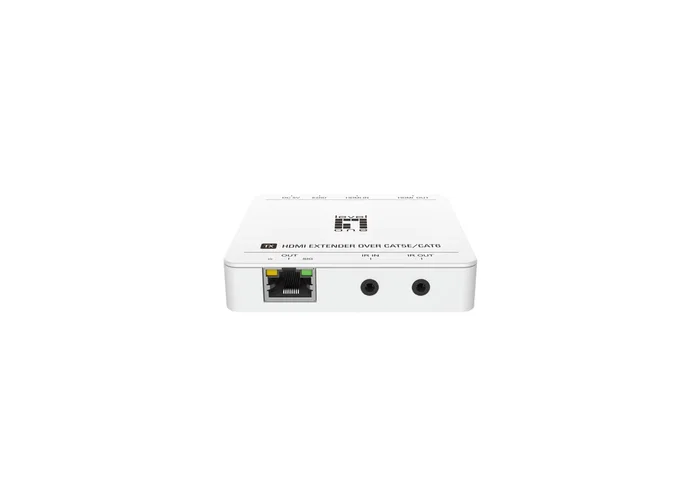 LevelOne HVE-9007 Extensor HDMI sobre Cat5e/Cat6 Kit Transmisor y Receptor 4K UHD 3840x2160 60Hz Hasta 70 Metros con IR y HDCP