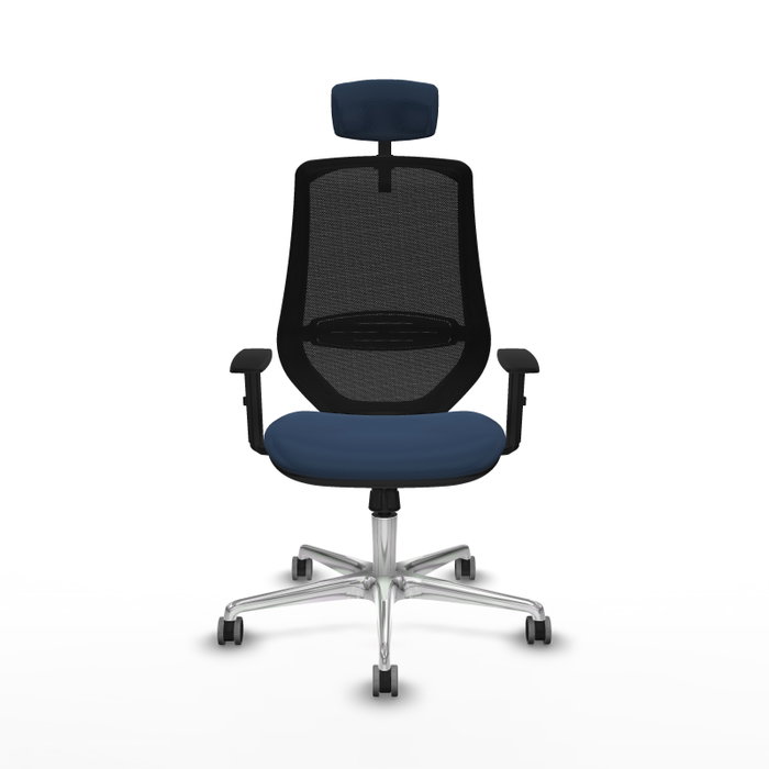 PIQUERAS Y CRESPO Silla de oficina Mardos con mecanismo Sincro, Azul marino y Negro PIQUERAS Y CRESPO Silla de oficina Mardos con mecanismo Sincro, Azul marino y Negro