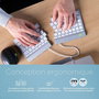 R-Go Tools R-Go Split Break Teclado Ergonómico Split con Software de Pausa, AZERTY (FR), Bluetooth, Blanco