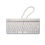 R-Go Tools R-Go Split Break Teclado Ergonómico Split con Software de Pausa, AZERTY (FR), Bluetooth, Blanco