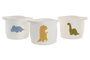 DKD Home Decor Cesta de Algodón Dino Surtido de 3 Colores