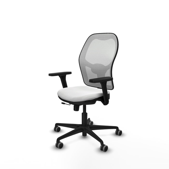 PIQUERAS Y CRESPO Silla de oficina Jorquera Blanca con mecanismo Sincro/Traslack