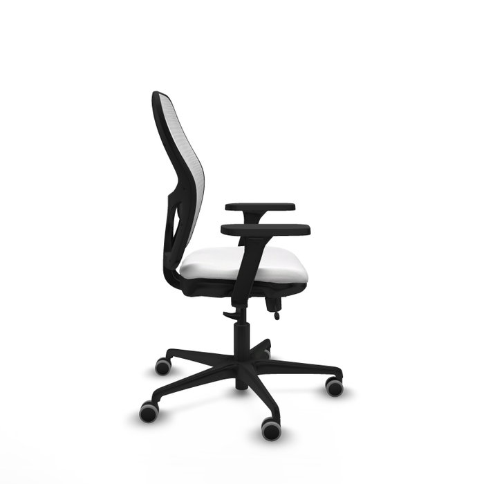 PIQUERAS Y CRESPO Silla de oficina Jorquera Blanca con mecanismo Sincro/Traslack