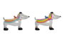 DKD Home Decor Hucha de Resina Perro Multicolor