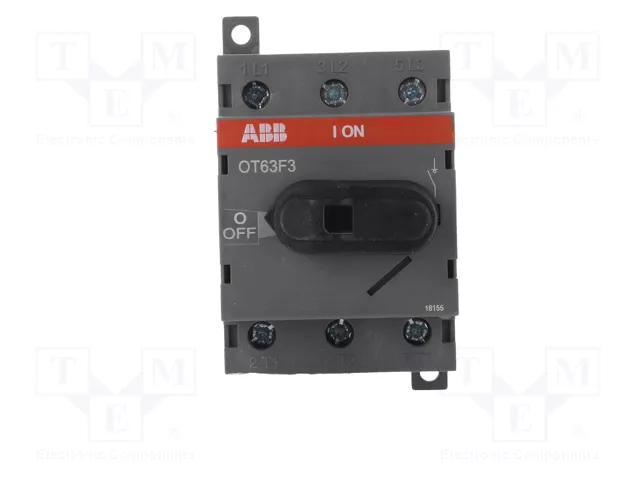 ABB OT63F3 Interruptor de mando 3P Gris IP20
