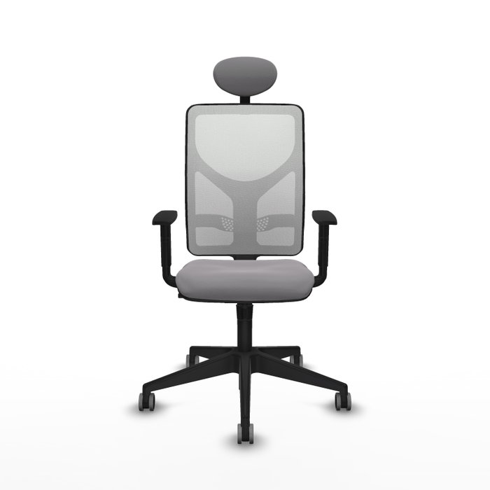 PIQUERAS Y CRESPO Silla de oficina Motilla con mecanismo Sincro, Gris y Blanco PIQUERAS Y CRESPO Silla de oficina Motilla con mecanismo Sincro, Gris y Blanco