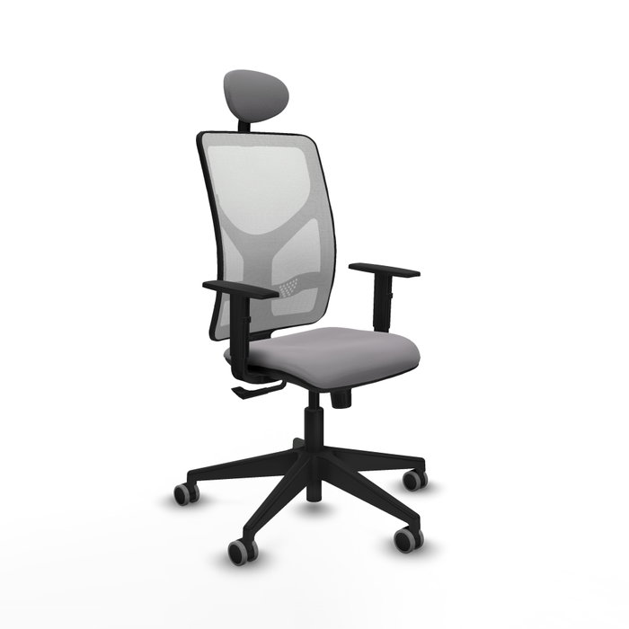 PIQUERAS Y CRESPO Silla de oficina Motilla con mecanismo Sincro, Gris y Blanco PIQUERAS Y CRESPO Silla de oficina Motilla con mecanismo Sincro, Gris y Blanco