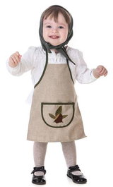 Creaciones Llopis Castañera Beige Hojas-Castaña Talla 1-2 Años Color Marrón