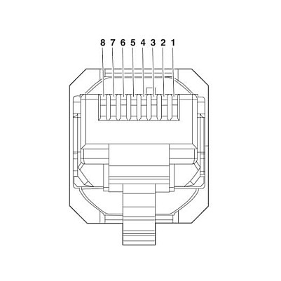 Phoenix Contact VS-08-RJ45-5-Q IP20 Conector RJ45 Phoenix Contact VS-08-RJ45-5-Q IP20 Conector RJ45