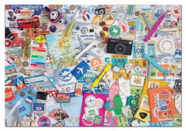 EDUCA BORRAS Puzzle 1000 Piezas Collage de Viajes
