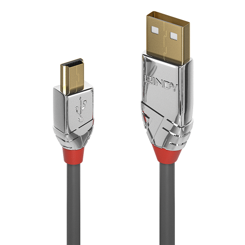 Lindy Cable USB 2.0 Tipo A a Mini-B de 2m Gris