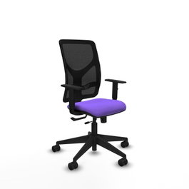 PIQUERAS Y CRESPO Silla de oficina Motilla Sincro/Traslack Lila/Negro