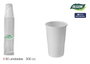 Inde Set de 18 Vasos Blancos 300 cc