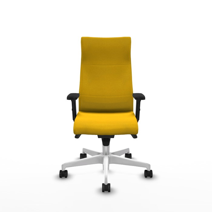 PIQUERAS Y CRESPO Sillón Albacete Amarillo con Mecanismo Sincro y Brazos 2D