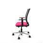PIQUERAS Y CRESPO Silla de oficina Haches Rosa y Gris