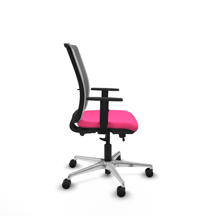 PIQUERAS Y CRESPO Silla de oficina Haches Rosa y Gris