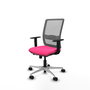 PIQUERAS Y CRESPO Silla de oficina Haches Rosa y Gris