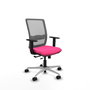 PIQUERAS Y CRESPO Silla de oficina Haches Rosa y Gris