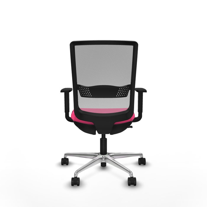 PIQUERAS Y CRESPO Silla de oficina Haches Rosa y Gris