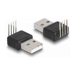DeLOCK Adaptador USB 2.0 Tipo-A a 4 pines en ángulo de 90°