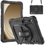 Just In Case Funda para Samsung Galaxy Tab S9/S9 FE Shockproof Rotating 360º Negro