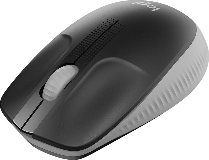 Logitech M190 Ratón Inalámbrico Ergonómico Gris