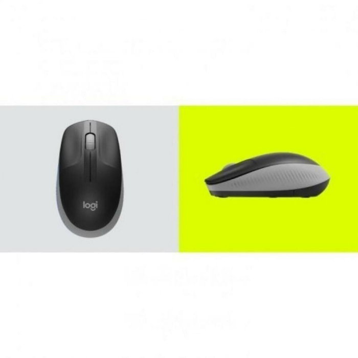 Logitech M190 Ratón Inalámbrico Ergonómico Gris