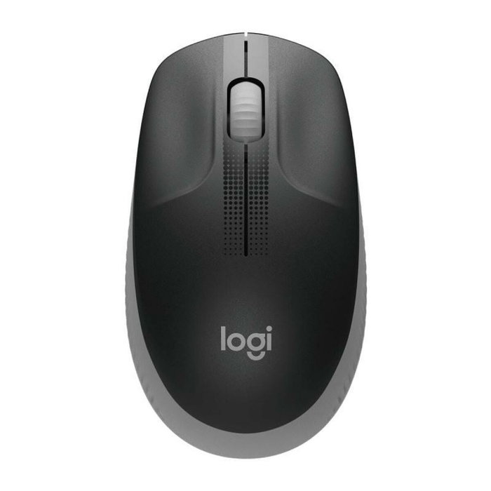 Logitech M190 Ratón Inalámbrico Ergonómico Gris