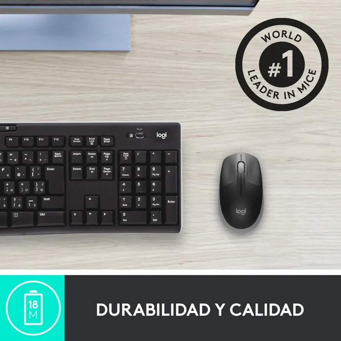 Logitech M190 Ratón Inalámbrico Gris