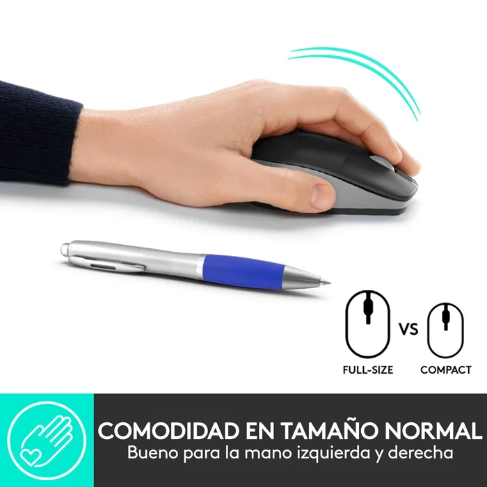 Logitech M190 Ratón Inalámbrico Gris