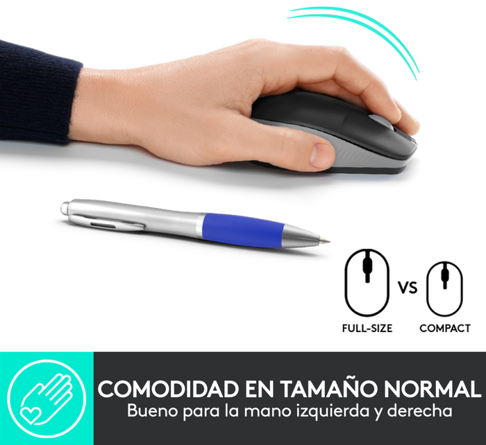 Logitech M190 Ratón Inalámbrico Gris Logitech M190 Ratón Inalámbrico Gris