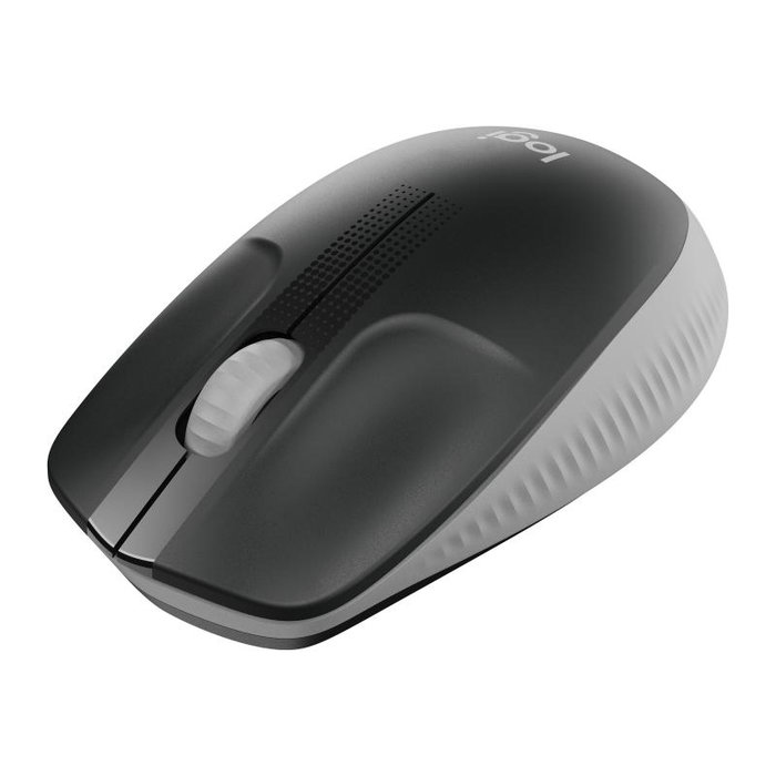 Logitech M190 Ratón Inalámbrico Ergonómico Gris